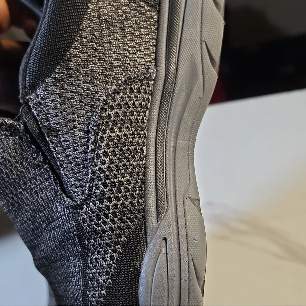 Tansmith Gray Black Knit Slip-On Casual Shoes Men's US 11‎ Lightweight 476619